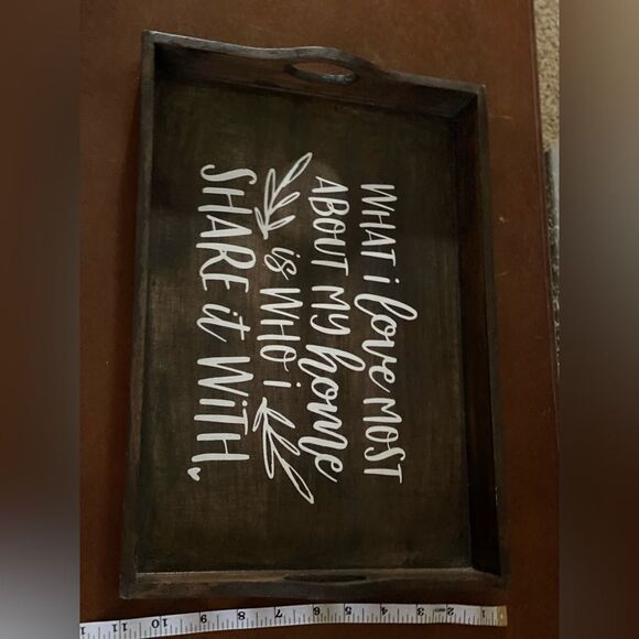 ‎Inspirational wood tray - Picture 3 of 4